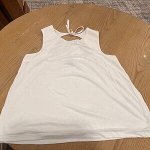 Banana Republic Women's White Open Back Tank Top - XS
